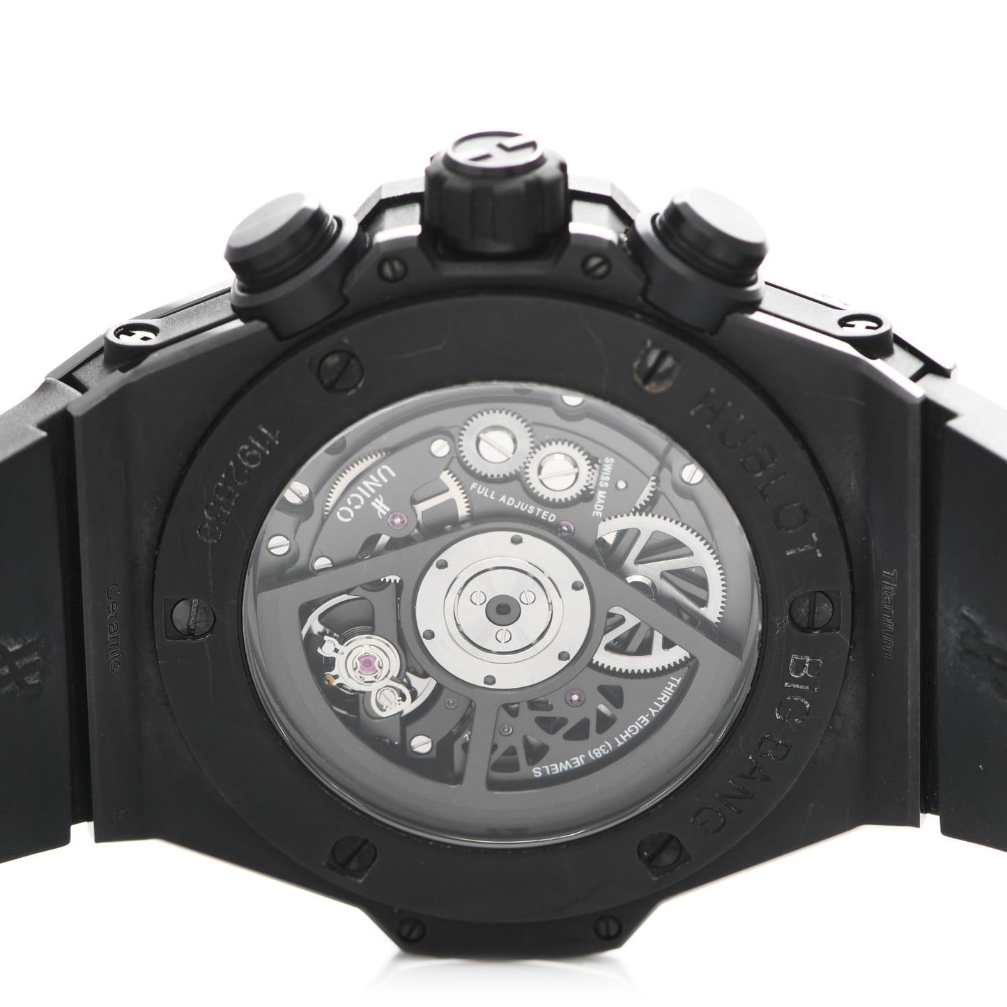 Ceramic Rubber 45mm Big Bang Unico Magic Gold Automatic Watch Black 411.CM.1138.RX