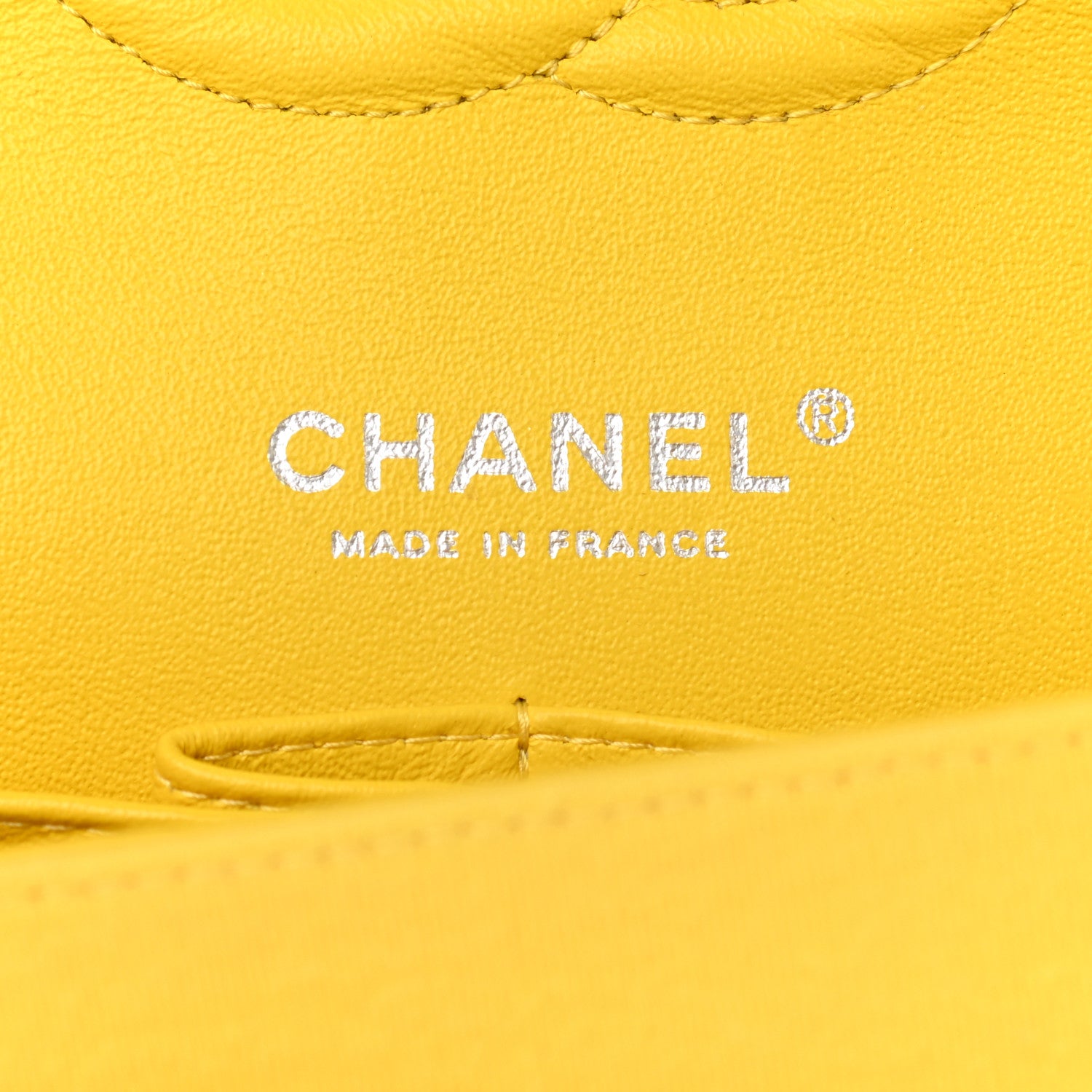Chanel Jersey Quilted Medium Double Flap Yellow 6 of 16