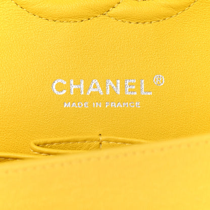 Chanel Jersey Quilted Medium Double Flap Yellow 6 of 16