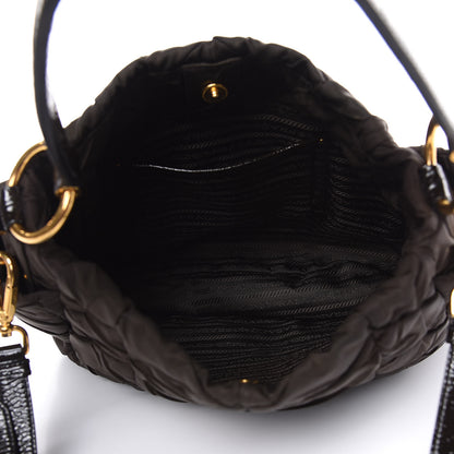 Prada Tessuto Nylon Quilted Bag Ebano 5 of 11