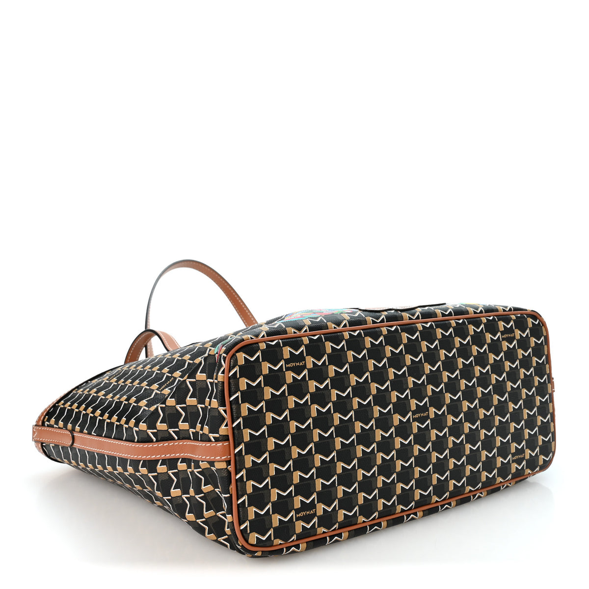 X KASING LUNG Calfskin Canvas M Labubu Tote PM Brown
