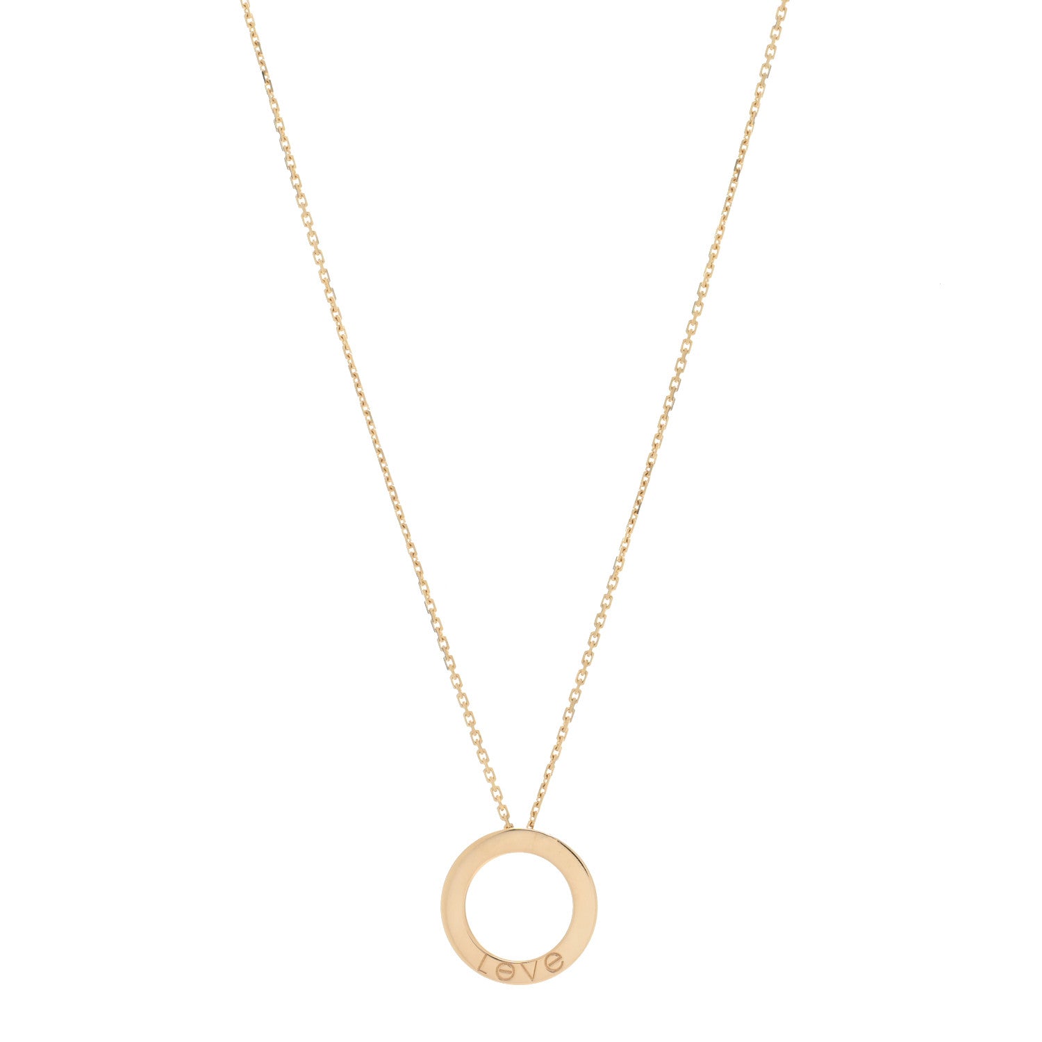 Cartier 18K Yellow Gold LOVE Pendant Necklace 3 of 5