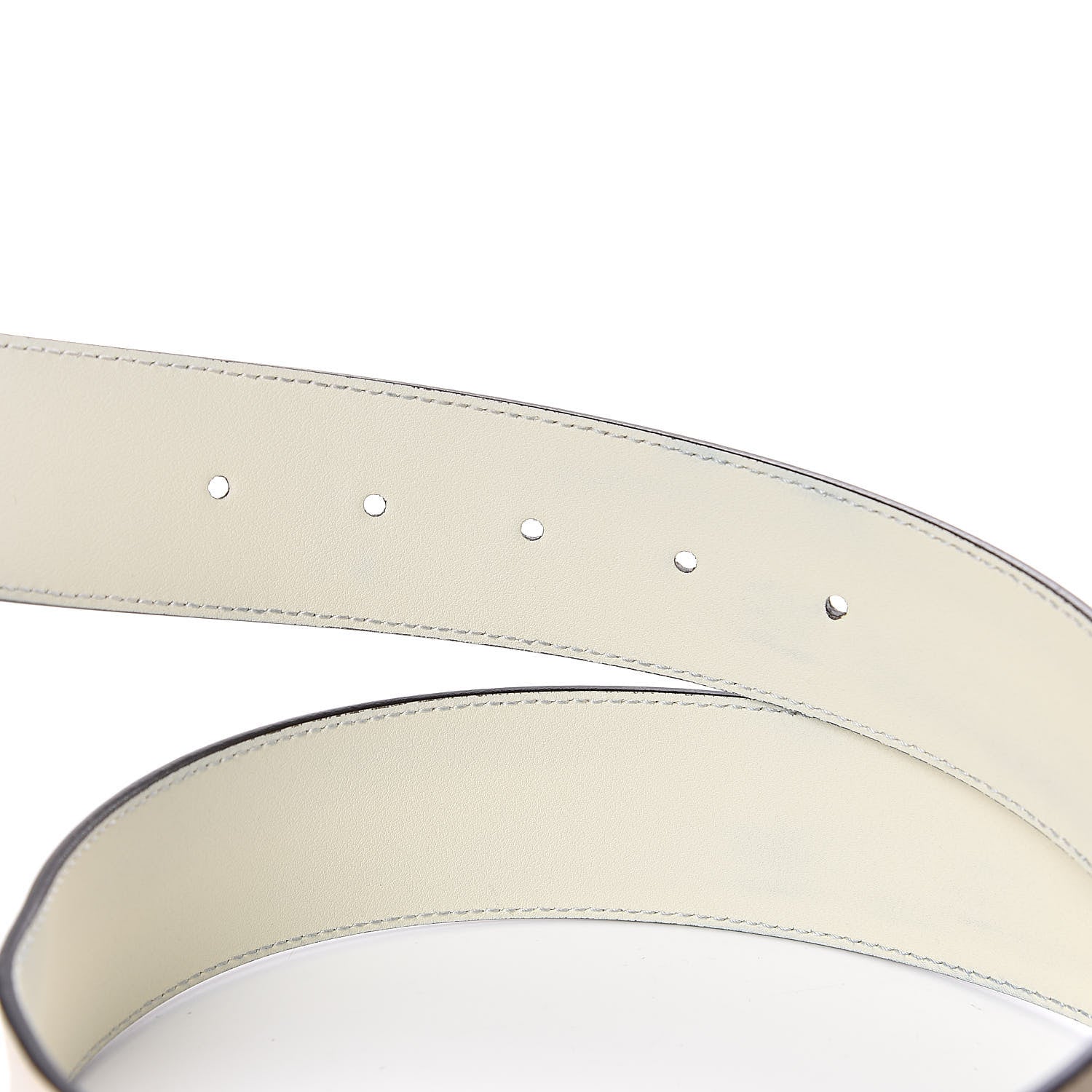Gucci Calfskin Double G 40mm Belt 80 32 Mystic White 4 of 8