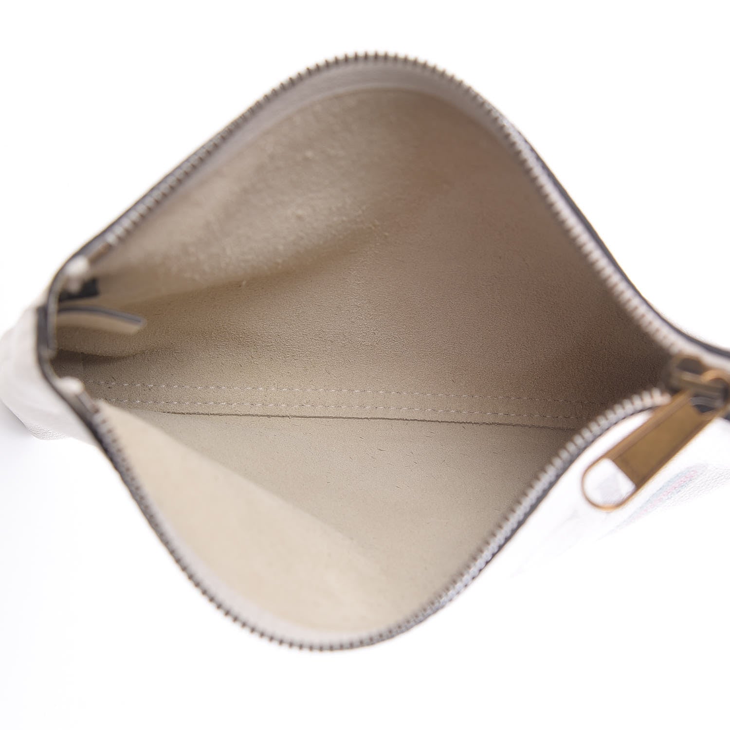 Gucci Pebbled Calfskin Medium Logo Portfolio Clutch White 5 of 9