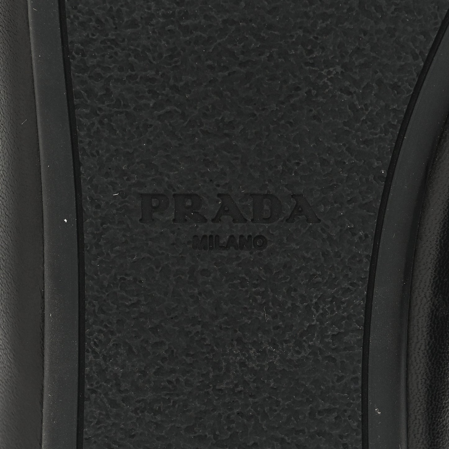 Nappa Soft Padded Metal Triangle Logo Lug Sole 20mm Mules 36 Black