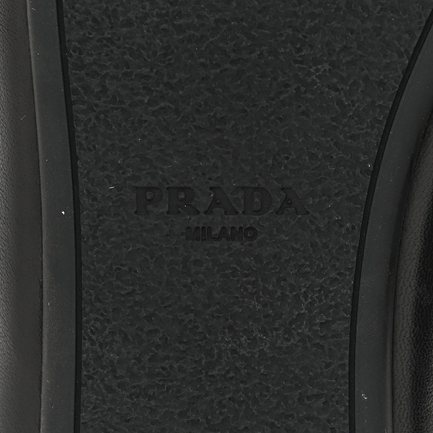 Prada Nappa Soft Padded Metal Triangle Logo Lug Sole 20mm Mules 36 Black 7 of 8