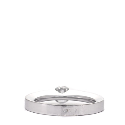 Cartier 18K White Gold Diamond .34ct Date Solitaire Ring 48 4.5 3 of 6
