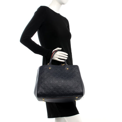 Louis Vuitton Empreinte Montaigne GM Marine Rouge 3 of 9