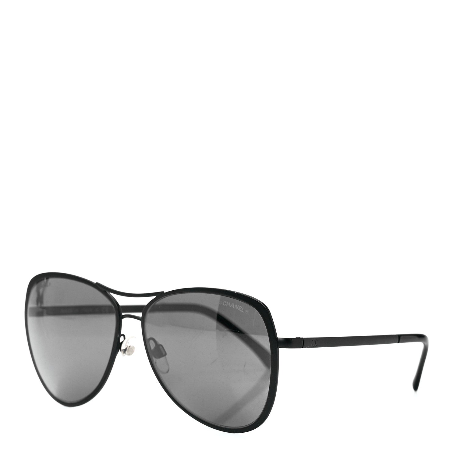Chanel Pilot Summer Aviator Sunglasses 4223 Black 1 of 8