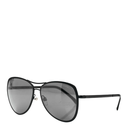 Chanel Pilot Summer Aviator Sunglasses 4223 Black 1 of 8
