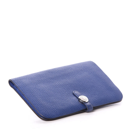 Hermes Togo Dogon Duo Wallet Bleu Electrique 4 of 6