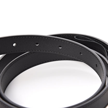 Gucci Calfskin Pearl Double G 20mm Belt 85 34 Black Cream 5 of 7