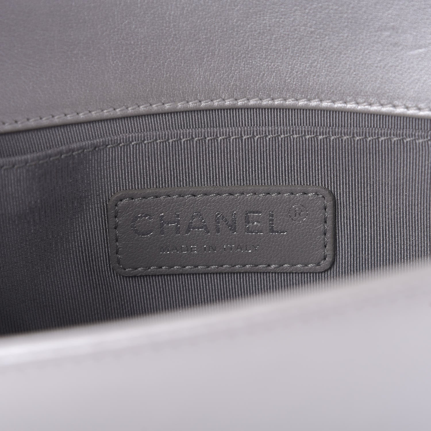 Chanel Metallic Calfskin Quilted Small Boy Flap Silver 8 of 10