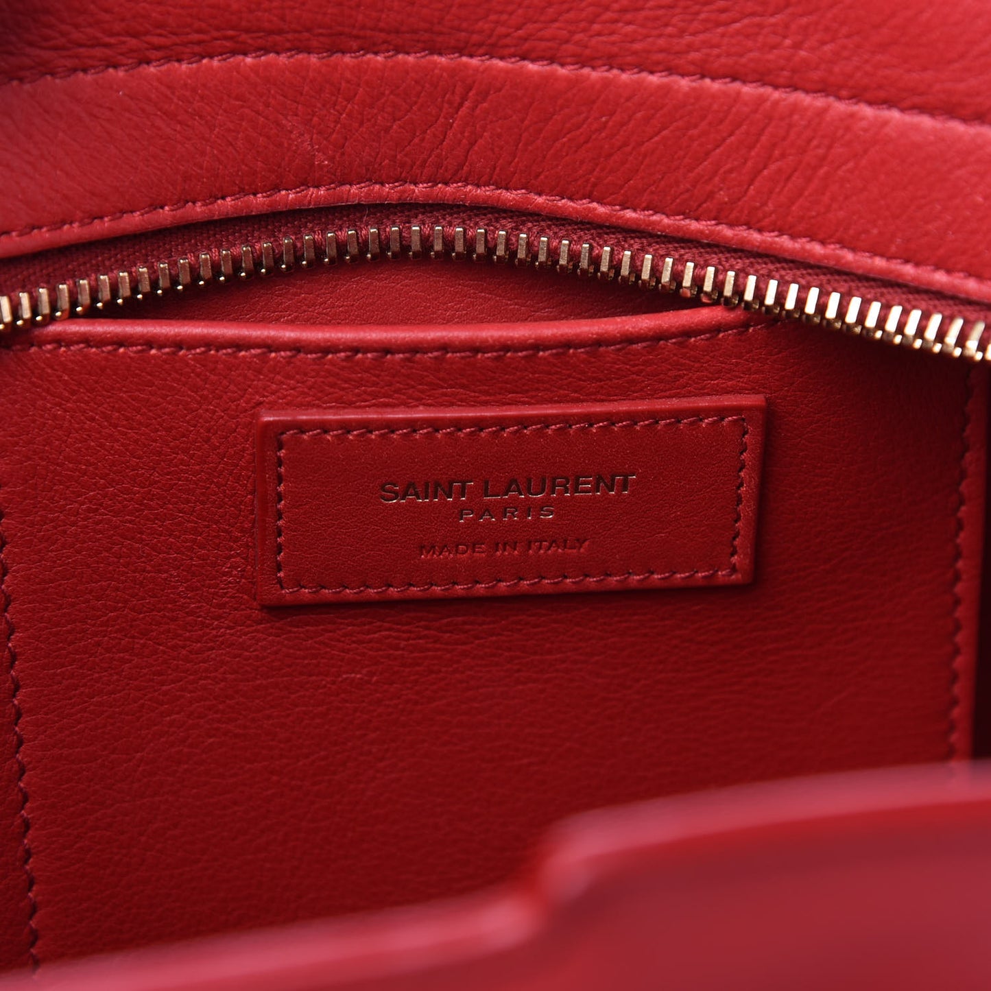 Calfskin Small Classic Y Cabas Rouge Orient