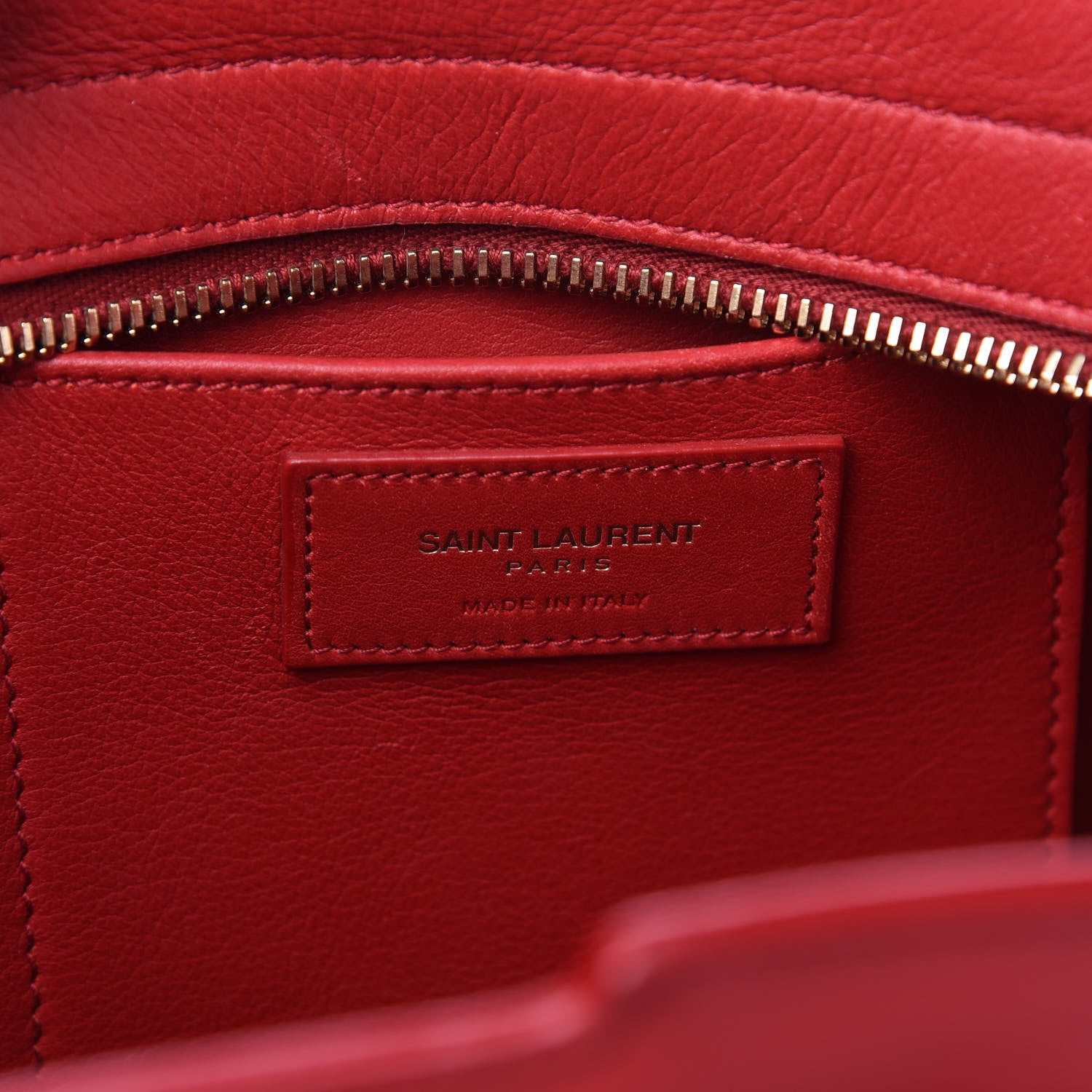 Saint Laurent Calfskin Small Classic Y Cabas Rouge Orient 8 of 9