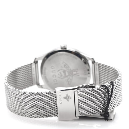 Gucci Stainless Steel Mother of Pearl 36mm G-Timeless Charm Quartz Watch 4 of 7