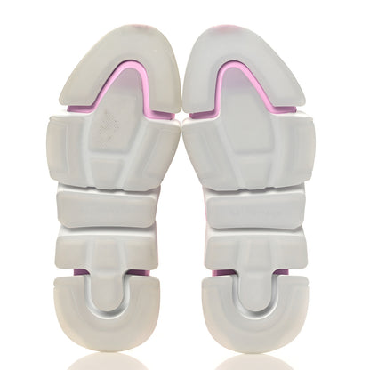 Balenciaga Technical 3D Recycled Knit Bi-Color Womens Speed 2.0 Transparent Sole Sneakers 40 Pink White 5 of 8