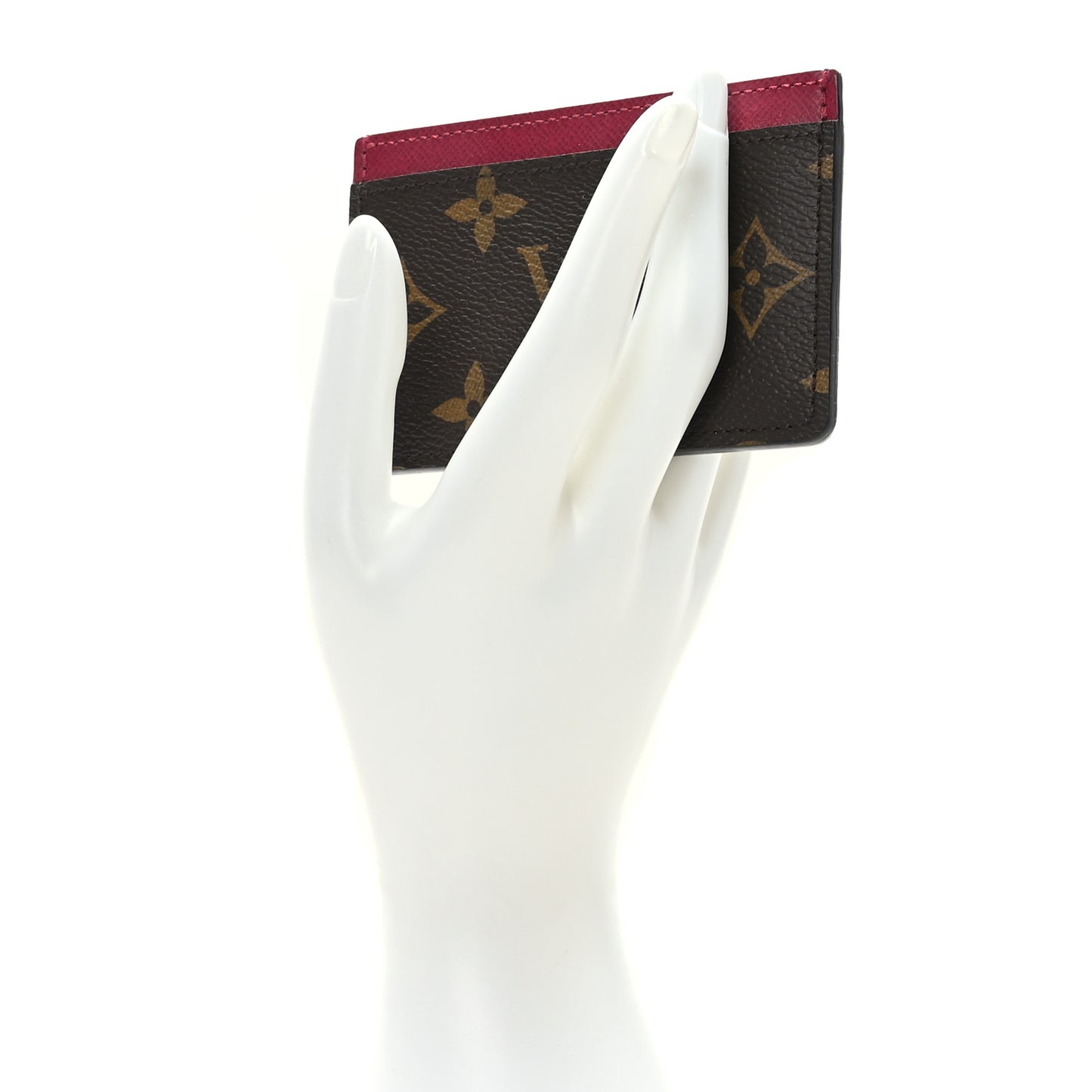 Monogram Card Holder Fuchsia