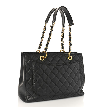 Chanel Caviar Quilted Grand Shopping Tote GST Black 3 of 10