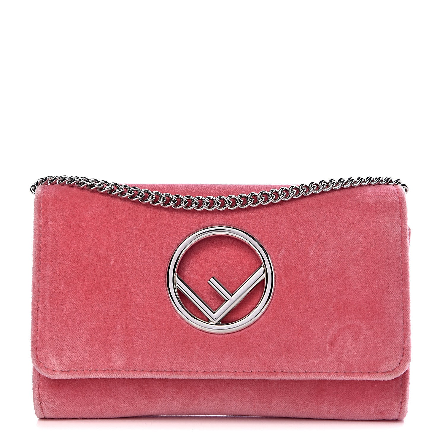 Fendi Velvet F is Fendi Wallet on Chain Candy Pink 1 of 10