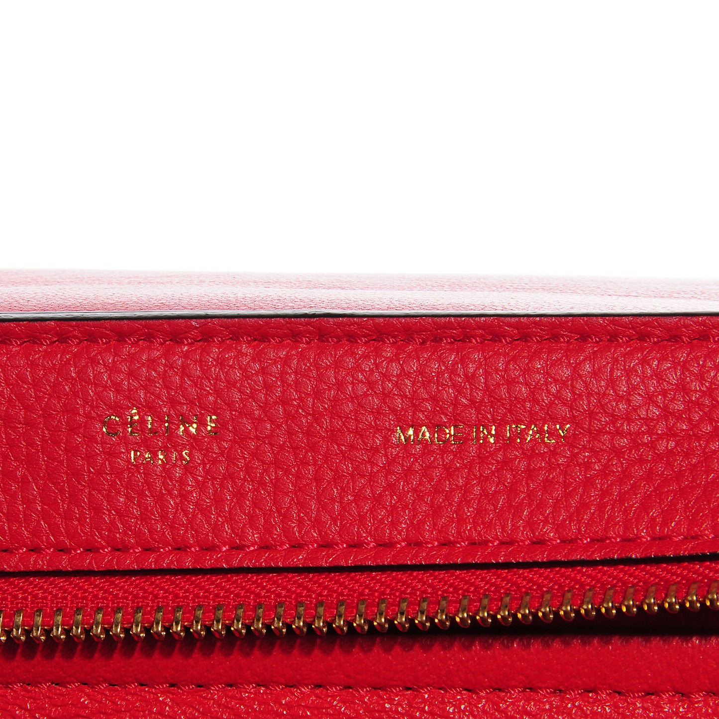 Drummed Calfskin Suede Medium Trapeze Coquelicot