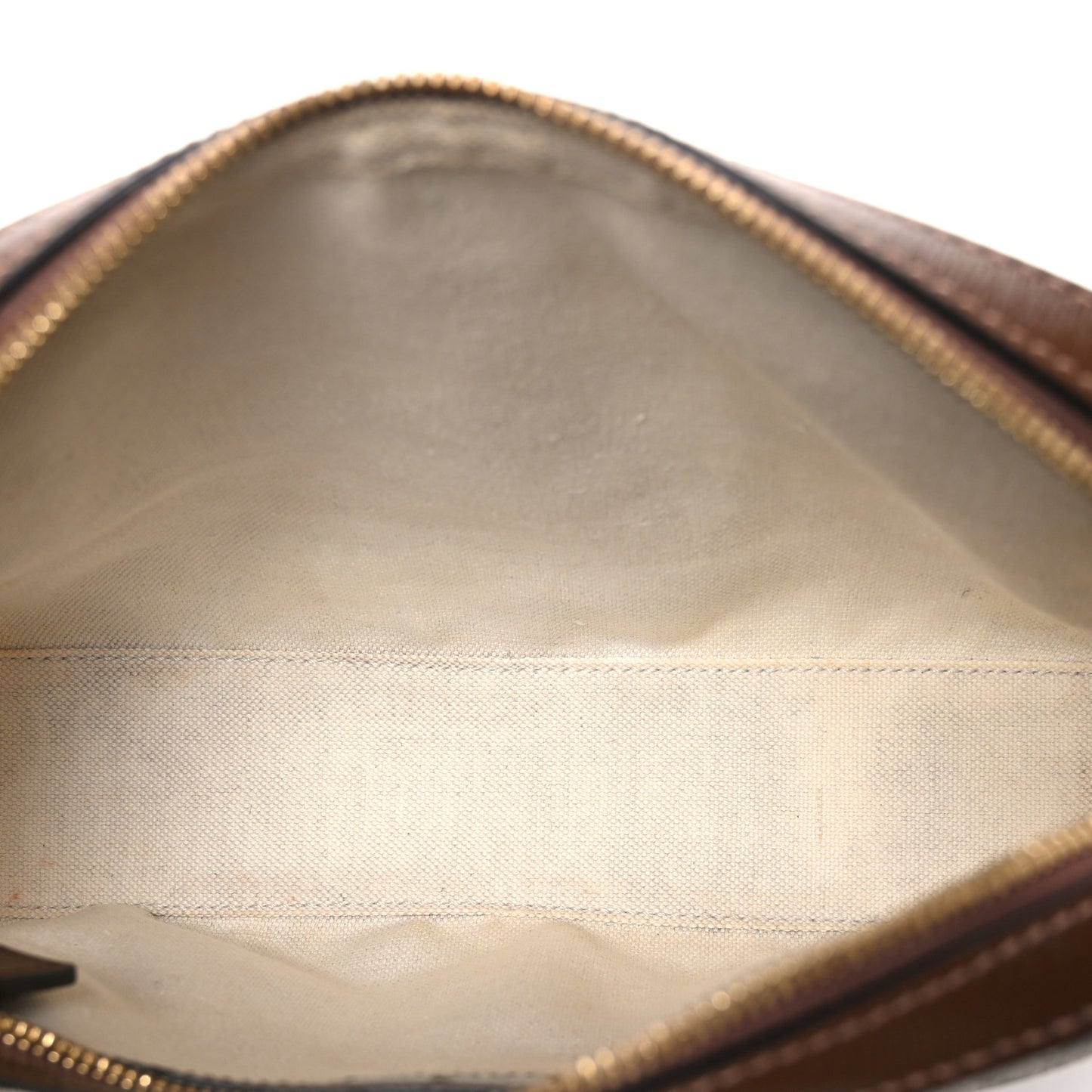 GG Supreme Monogram Azalea Calfskin Retro Interlocking G Messenger Shoulder Bag Beige Ebony Brown Sugar