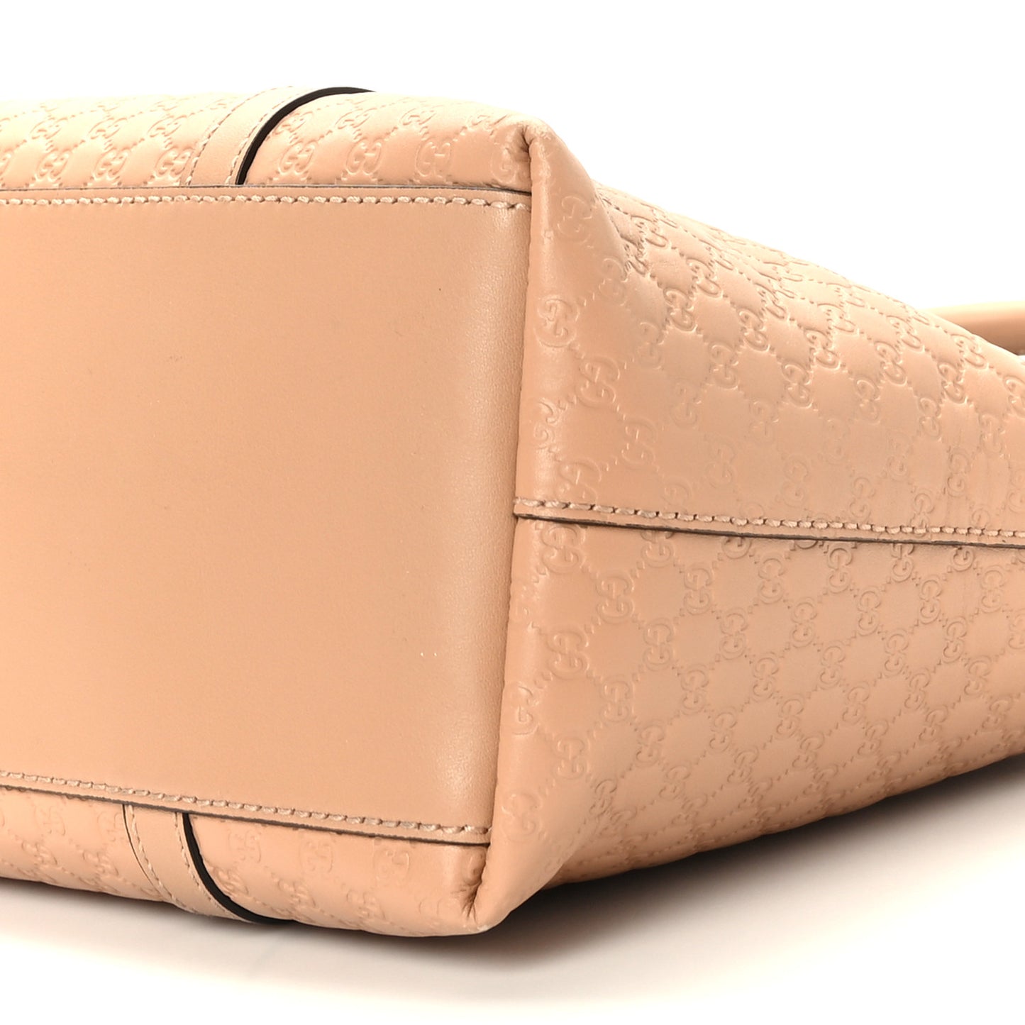 Soft Microguccissima Small Zippered Satchel Camelia