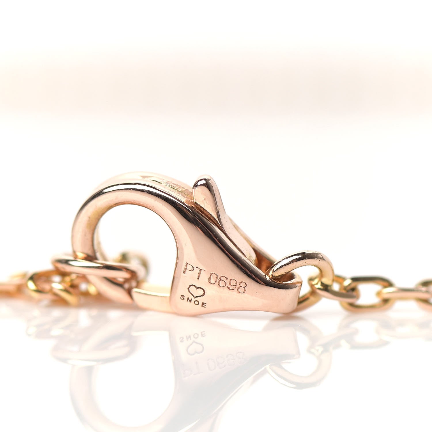 Cartier 18K Pink Gold Black Ceramic Diamond Interlocking LOVE Necklace 5 of 5