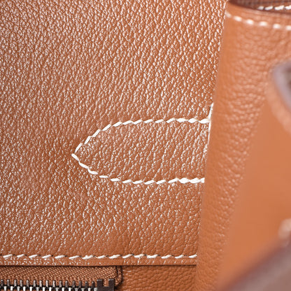 Hermes Natural Barenia Faubourg Birkin 35 Fauve 19 of 45