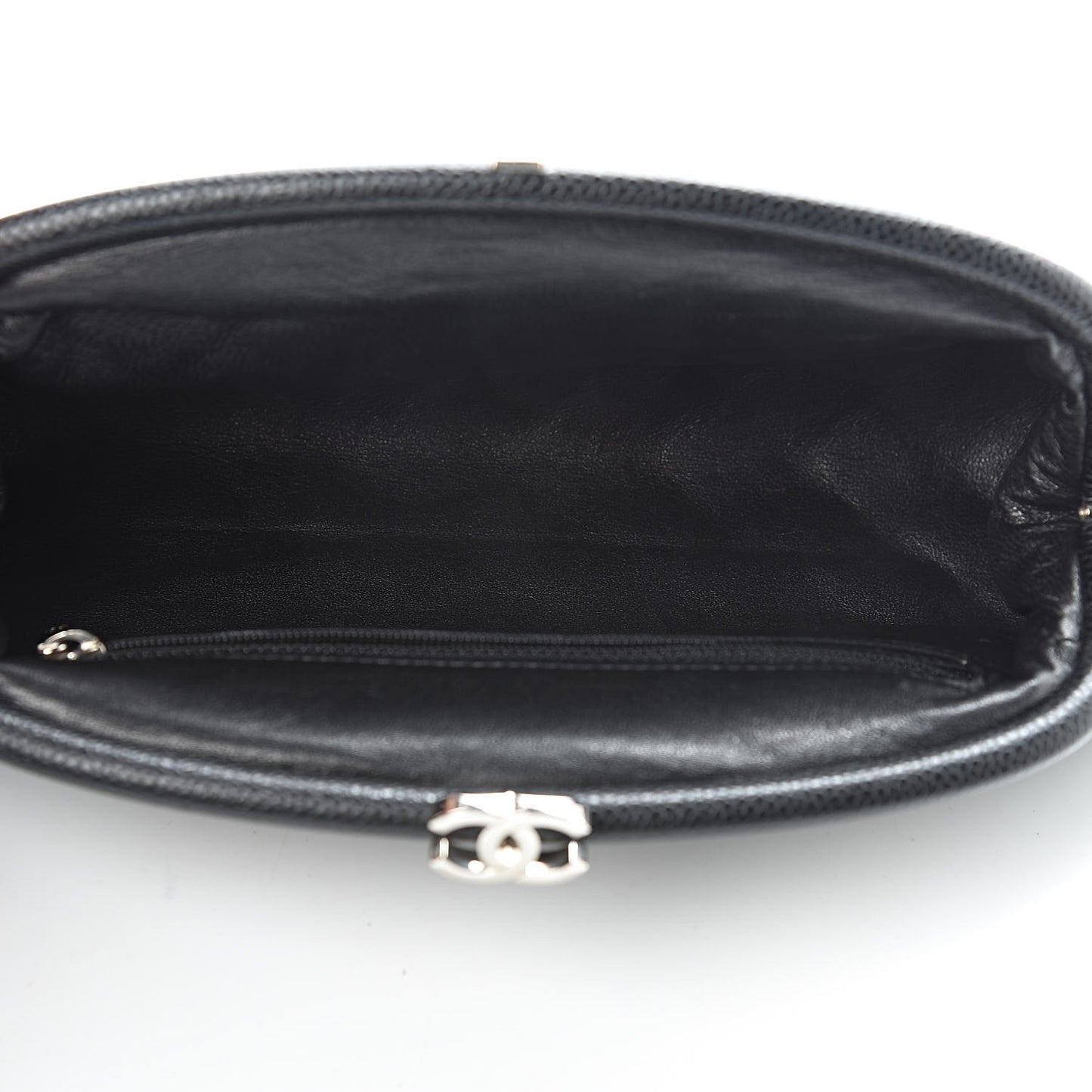 Caviar Quilted Timeless Clutch Black