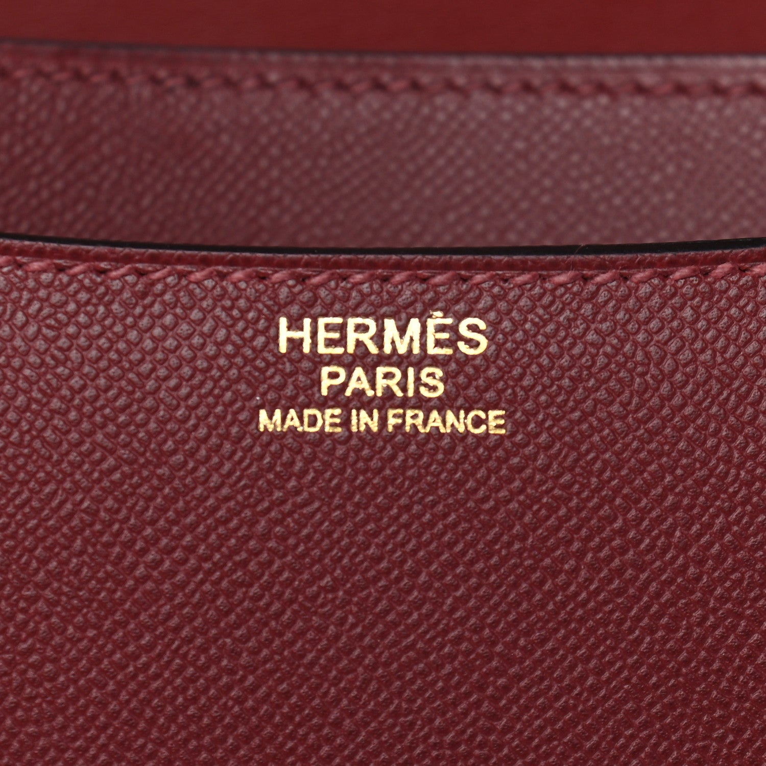 Hermes Grained Monsieur Constance 24 Rouge H 6 of 9