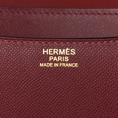 Hermes Grained Monsieur Constance 24 Rouge H 6 of 9