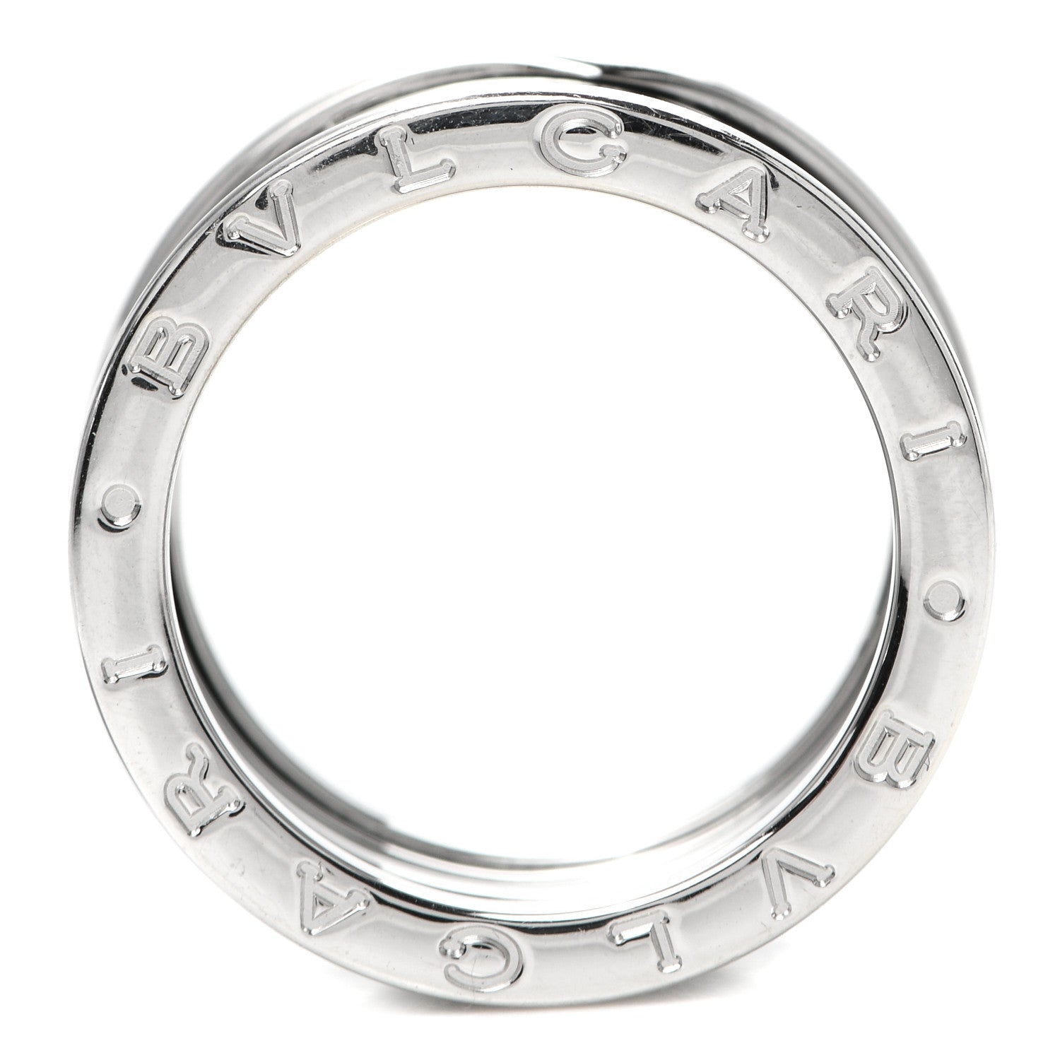 Bulgari 18K White Gold B.Zero1 Four-Band Ring 56 7.5 4 of 5