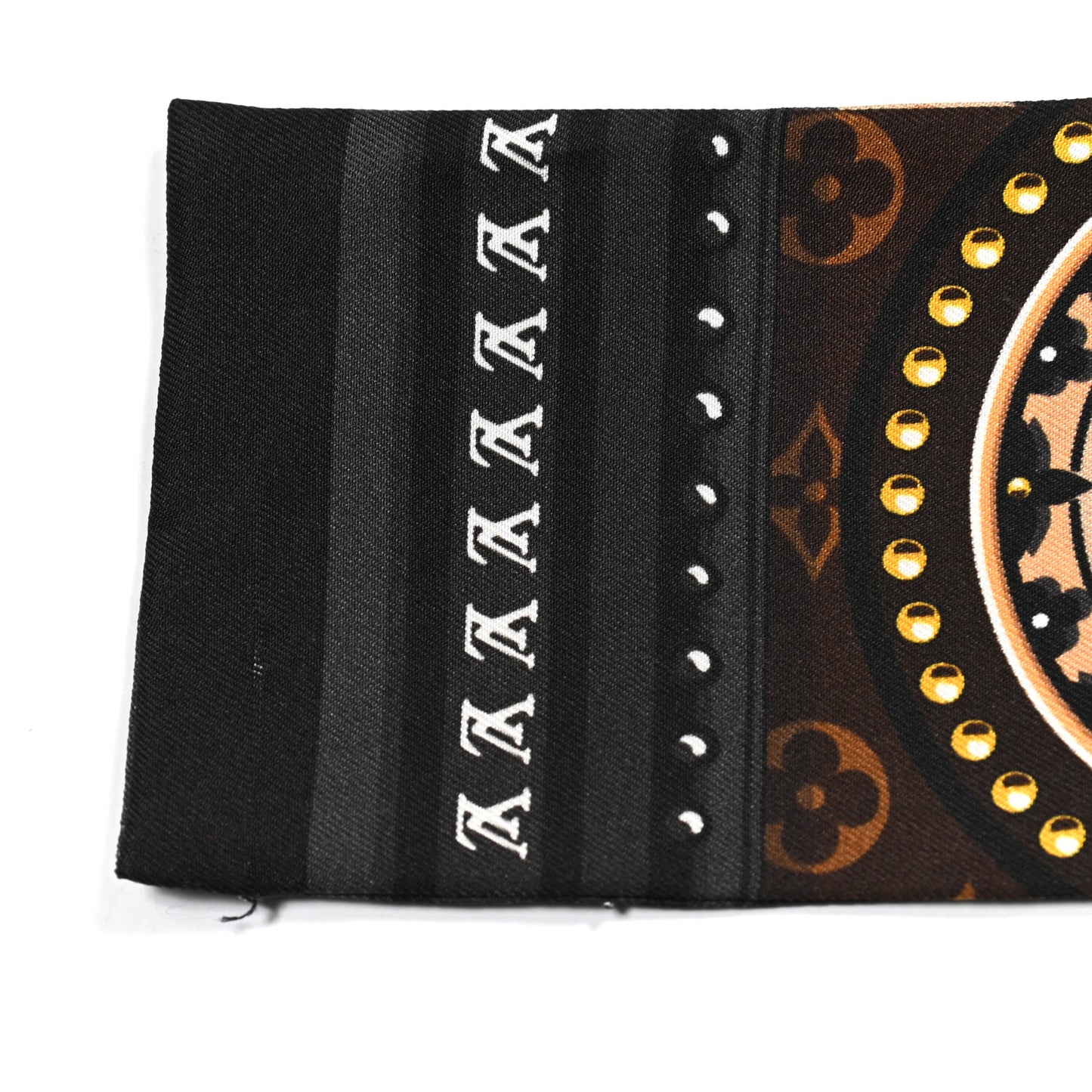 Silk Monogram LV World Bandeau Brown