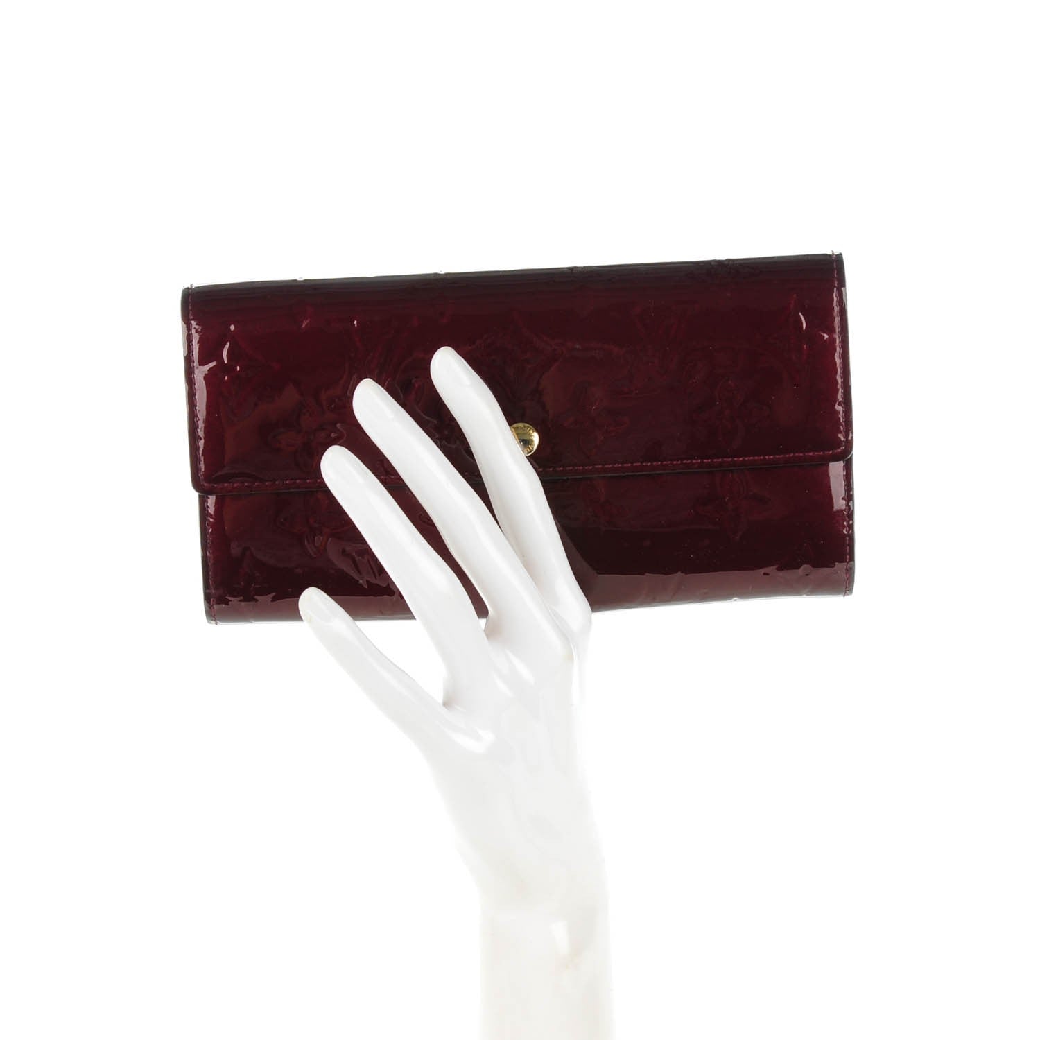 Louis Vuitton Vernis Sarah Wallet Rouge Fauviste 2 of 7