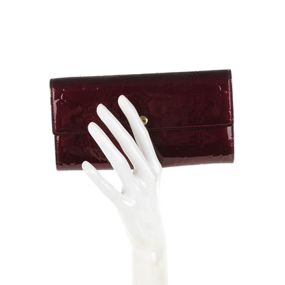 Louis Vuitton Vernis Sarah Wallet Rouge Fauviste 2 of 7