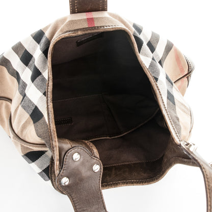 Burberry House Check Brooke Hobo Brown 5 of 8