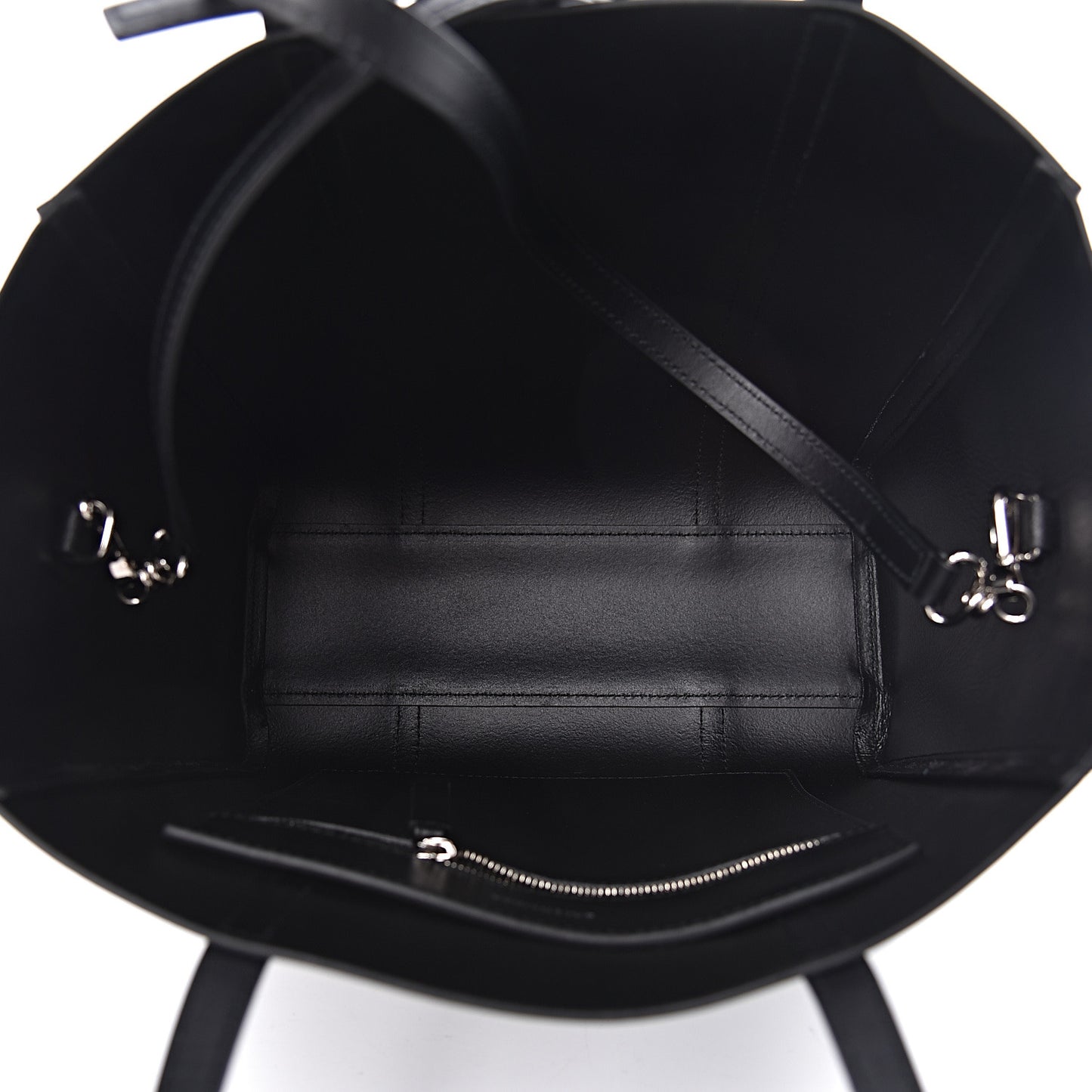 Supple Calfskin Signature Logo XS Everyday Tote Black