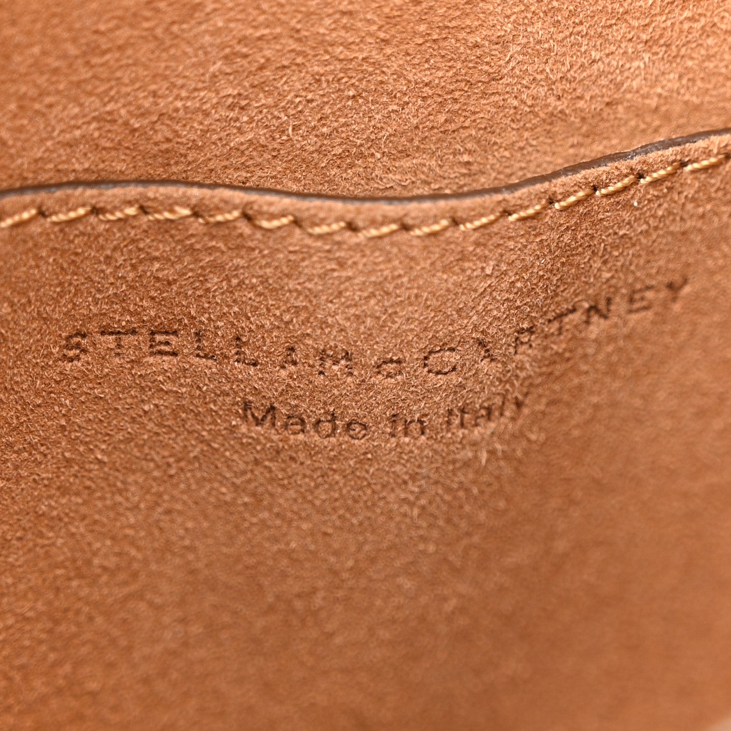 Stella McCartney Perforated Eco Alter Nappa Mini Bucket Bag Brown 6 of 13