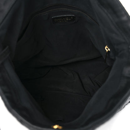 Chanel Calfskin Quilted Large Chain Me Hobo Black 5 of 12