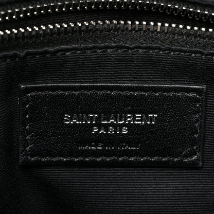 Saint Laurent Calfskin Y Quilted Monogram Medium Loulou Chain Satchel Earth 8 of 21