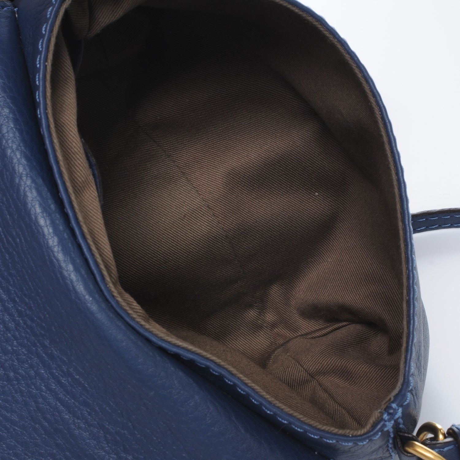 Chloe Calfskin Small Marcie Crossbody Bag Navy Blue 9 of 9