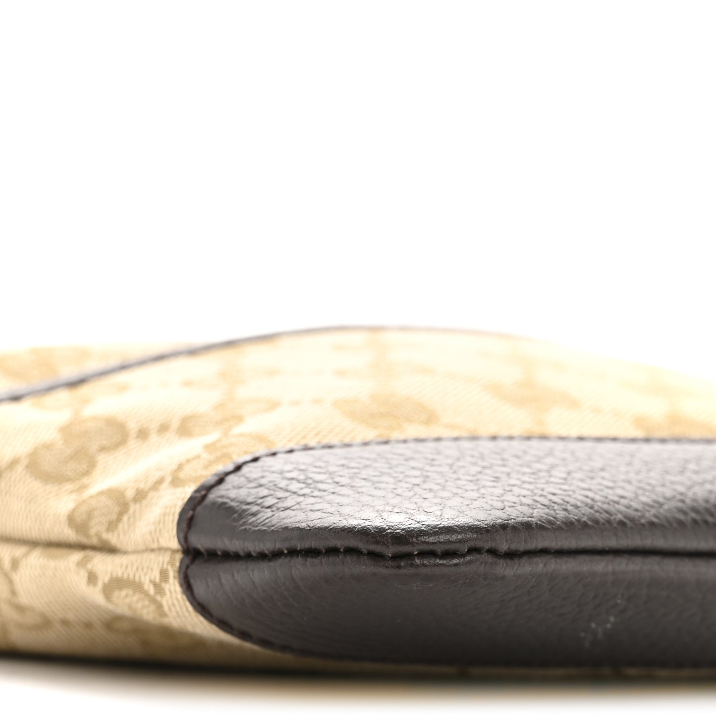 Monogram Calfskin Small Flat Messenger Bag Dark Brown