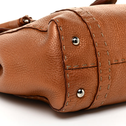 Fendi Cuoio Romano Selleria Linda Satchel Bronzo 9 of 10