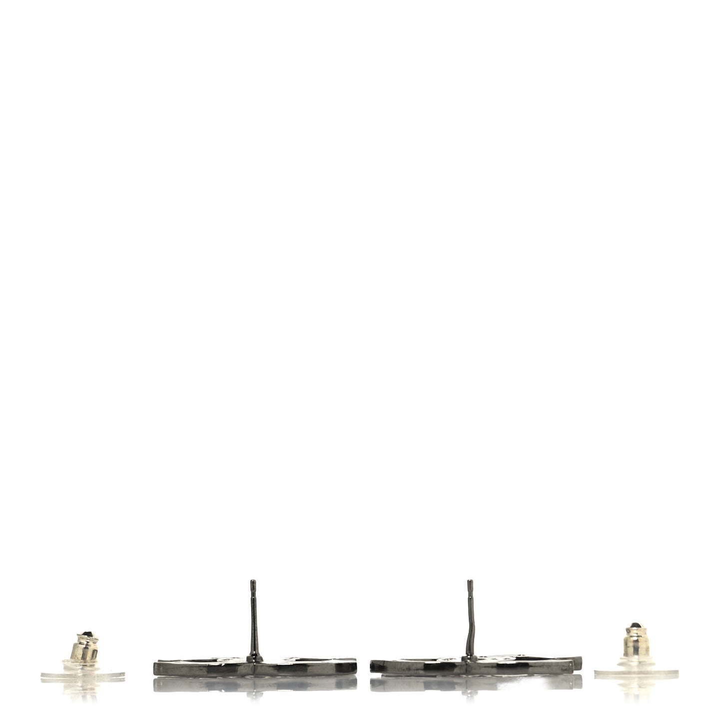Ruthenium Crystal CC Earrings
