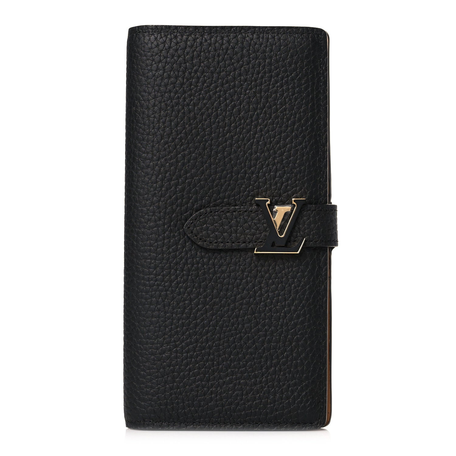 Louis Vuitton Taurillon LV Vertical Capucines Wallet Black Arizona 1 of 8