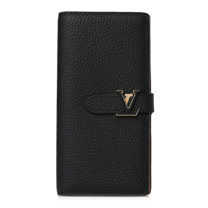 Louis Vuitton Taurillon LV Vertical Capucines Wallet Black Arizona 1 of 8