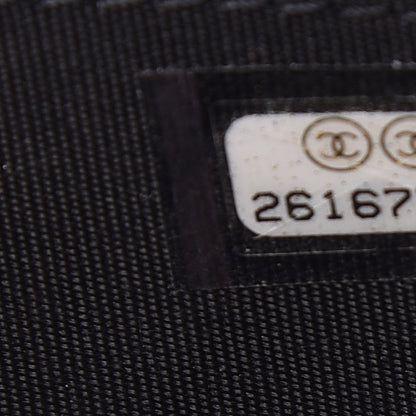 Chanel Caviar Quilted Boy Zip Around Coin Purse Wallet Black 7 of 8
