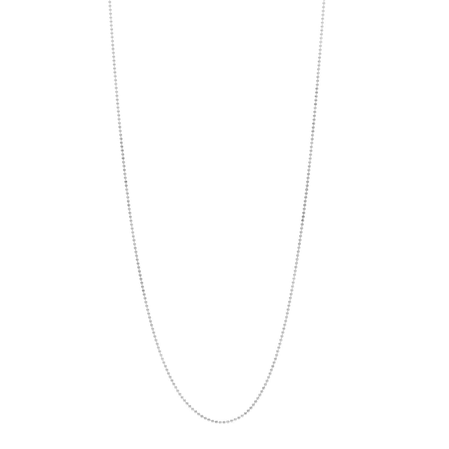 Tiffany Sterling Silver Bead Chain Necklace 20" 1 of 4