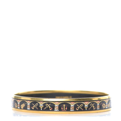 Hermes Enamel Printed Narrow Musical Instruments Bracelet 70 1 of 5